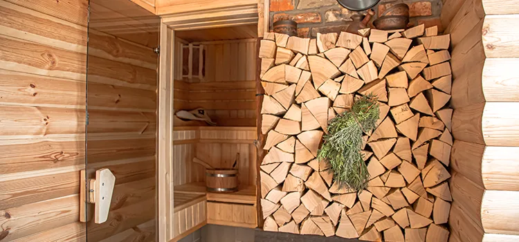 Eucalyptus Wood Sauna Walls Repair And Installation in Kawartha Lakes, ON
