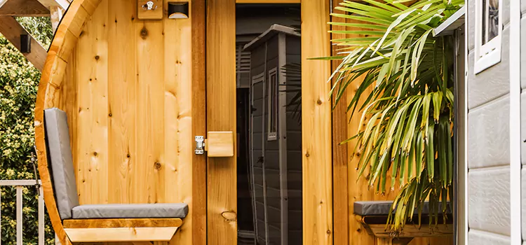 Wood-fired Outdoor Residential Sauna Installation in Kawartha Lakes, Ontario